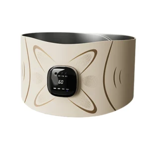 Cinto de Massagem Elétrico para a Cintura com Aquecimento e Vibração, Alívio da Dor Lombar e Abdominal, Suporte para Abdômen e Cintura, Faixa de Massagem Relaxante para Uso Doméstico