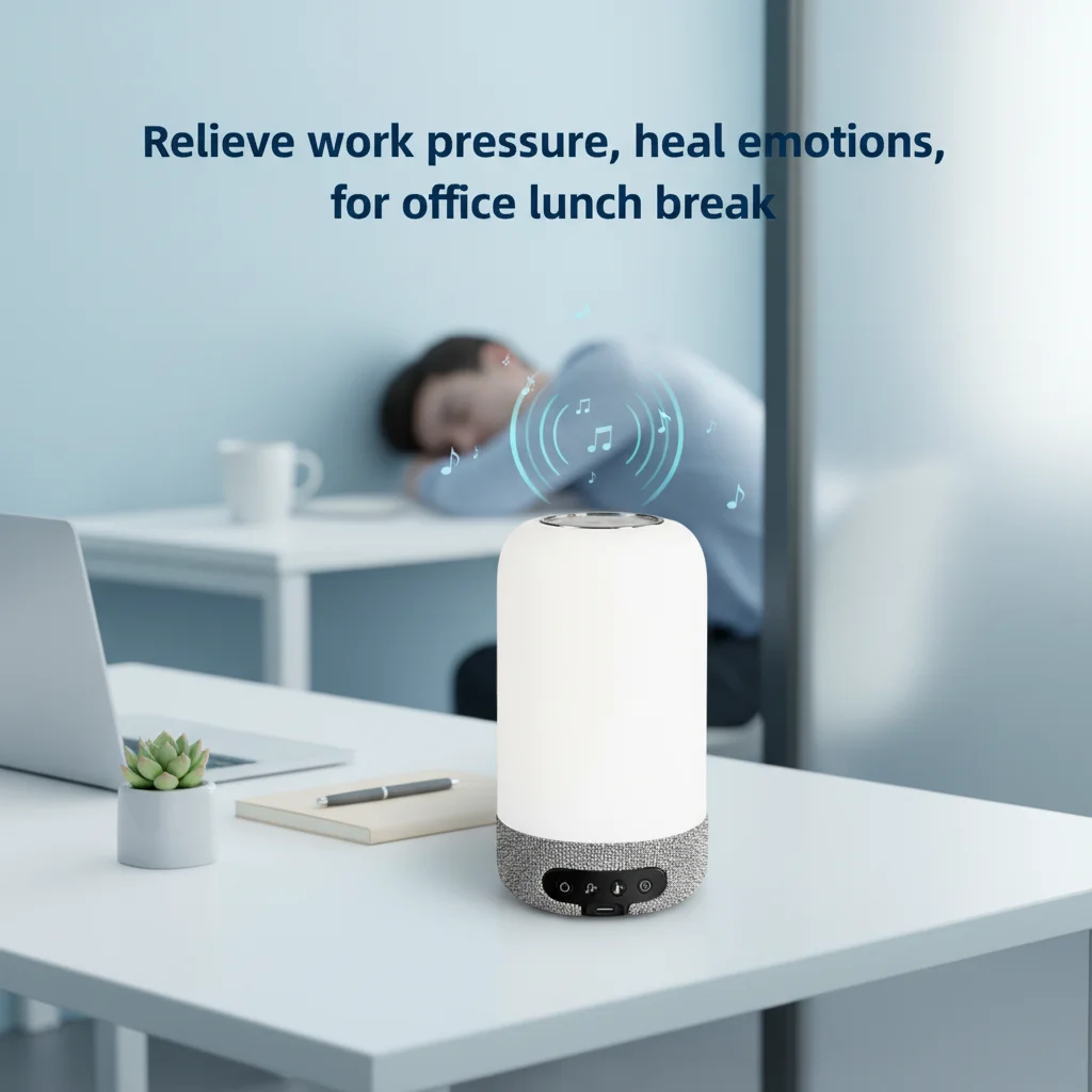 Máquina de Som Portátil de Ruído Branco para Alívio Noturno de Emoções e Estresse, Caixa de Som Bluetooth, Auxiliar de Sono para Adultos - Imagem 7