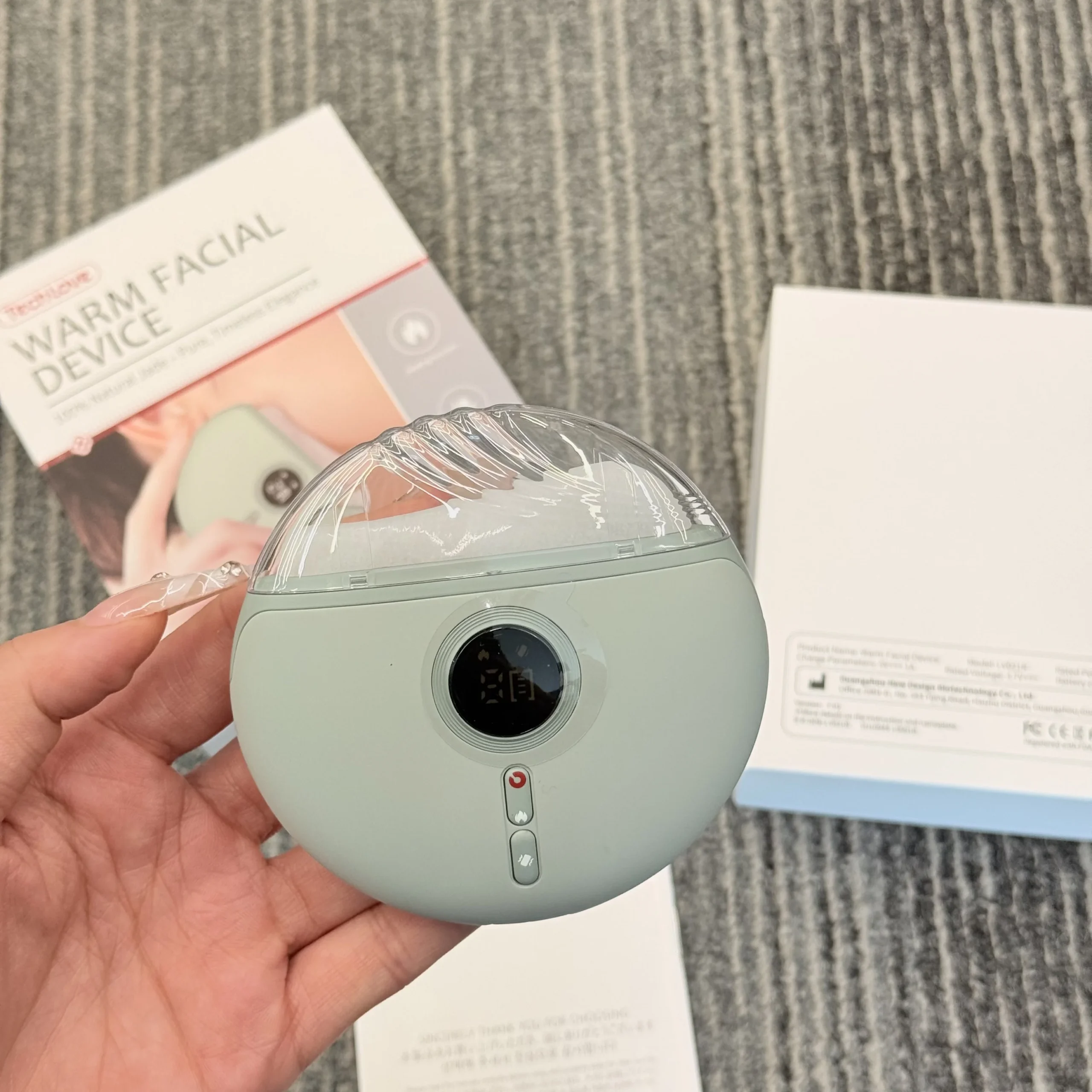 Massageador Facial de Jade Recarregável Tech Love, Ferramenta Elétrica Gua Sha para Lifting da Pele, Antienvelhecimento e Remoção de Rugas, - Imagem 7