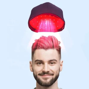 Capacete para Crescimento Capilar, Regeneração Natural do Cabelo, Boné de Terapia com Luz Vermelha LED para Couro Cabeludo