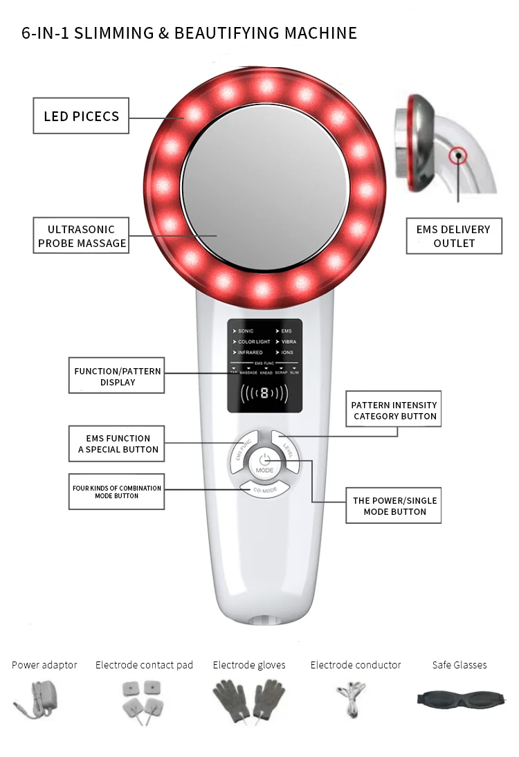 Máquina multifuncional de corpo e beleza de nível profissional, uma ferramenta perfeita para moldagem facial, abdominal e de corpo inteiro - Imagem 6
