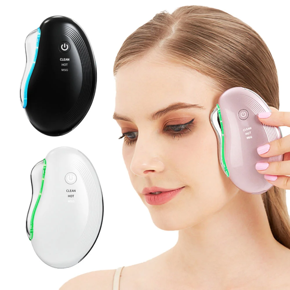 Massageador Facial Elétrico Portátil Sem Fio para Uso Doméstico, Spa de Beleza para a Pele, Gua Sha - Imagem 2