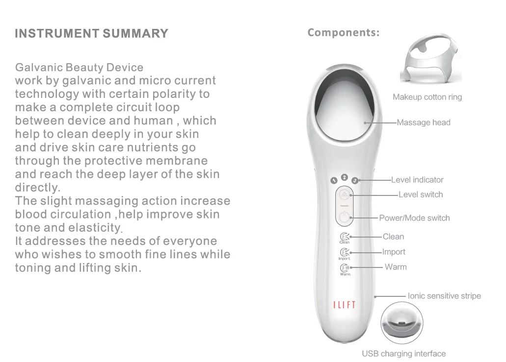 Novo Instrumento de Beleza Facial 2026 3 em 1 Massageador Anti-Envelhecimento para Firmar e Suavizar a Pele, Ferramenta de Massagem com Calor - Imagem 2