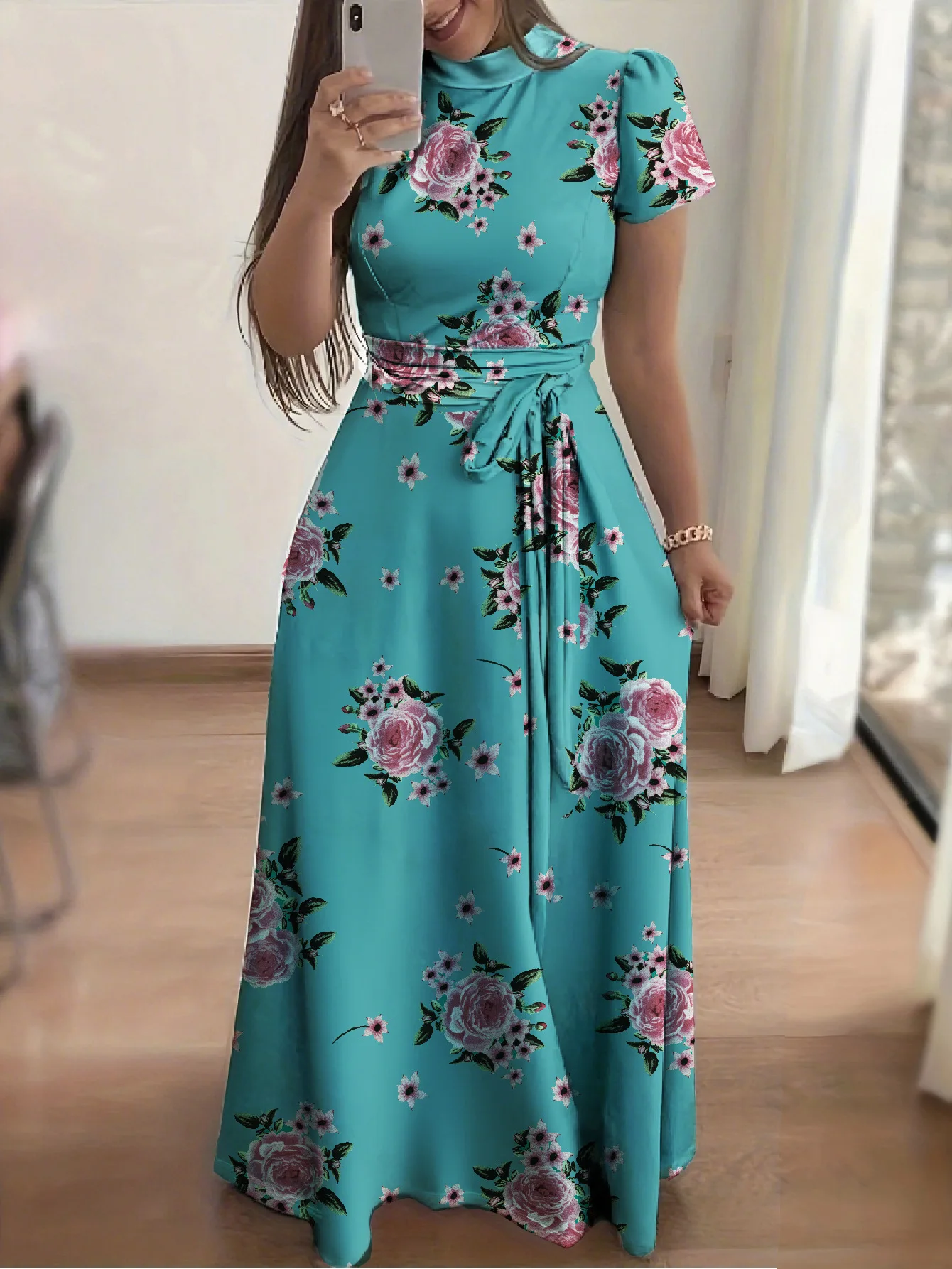 Vestido Feminino de Verão, Vestidos de Festa, Saias Longas de Praia e Vestidos Casuais Florais - Imagem 10