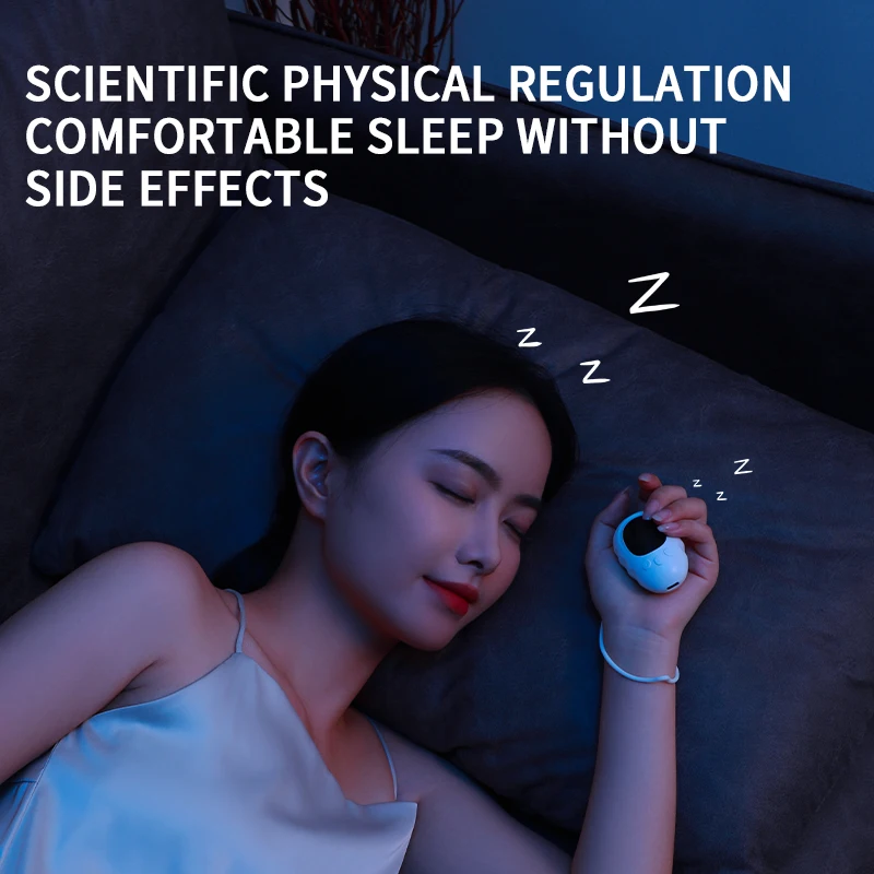 Handheld Intelligent Microcorrent Sleep Aid Device Alívio rápido para pressão na cabeça e ansiedade melhora o sono profundo - Imagem 3