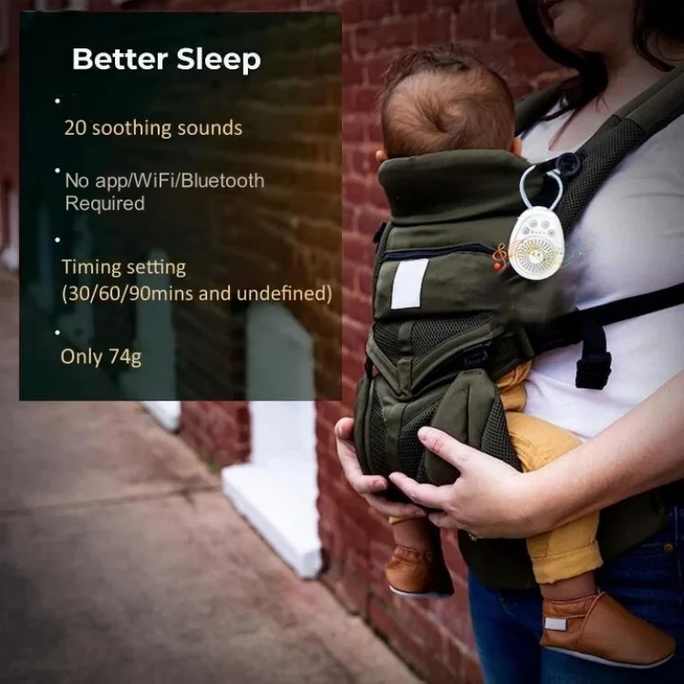 Máquina de Som Branco para Bebês com Longa Duração de Bateria e Sons Relaxantes, Presente para Chá de Bebê, Auxiliar de Sono para Adultos em Viagens - Imagem 3