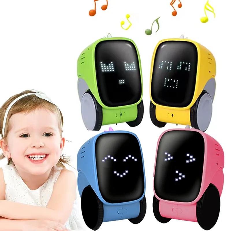 Robô Inteligente AI Educacional para Crianças com Programação Remota e Controle por Toque/Gestos e Voz – Brinquedo Robótico AI para Crianças
