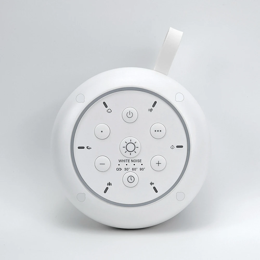 Máquina de Som Portátil Sem Fio com Ruído Branco para Dormir, Sons para Dormir e Luz LED Piscante | Dispositivo de Auxílio ao Sono e - Imagem 2