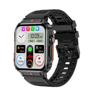 Relógio Inteligente L81 para Homens com Chamada Bluetooth, Monitor de Frequência Cardíaca, Oxigênio no Sangue, Rastreador de Fitness, IP68 à Prova d'Água, Relógio Esportivo para Atividades ao ar livre