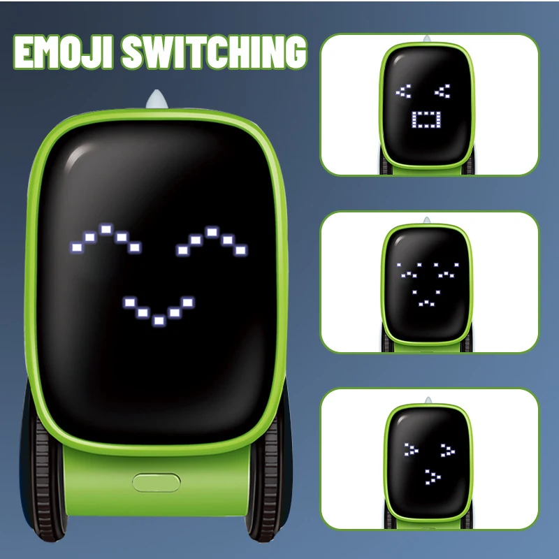 Robô Inteligente AI Educacional para Crianças com Programação Remota e Controle por Toque/Gestos e Voz – Brinquedo Robótico AI para Crianças - Imagem 3