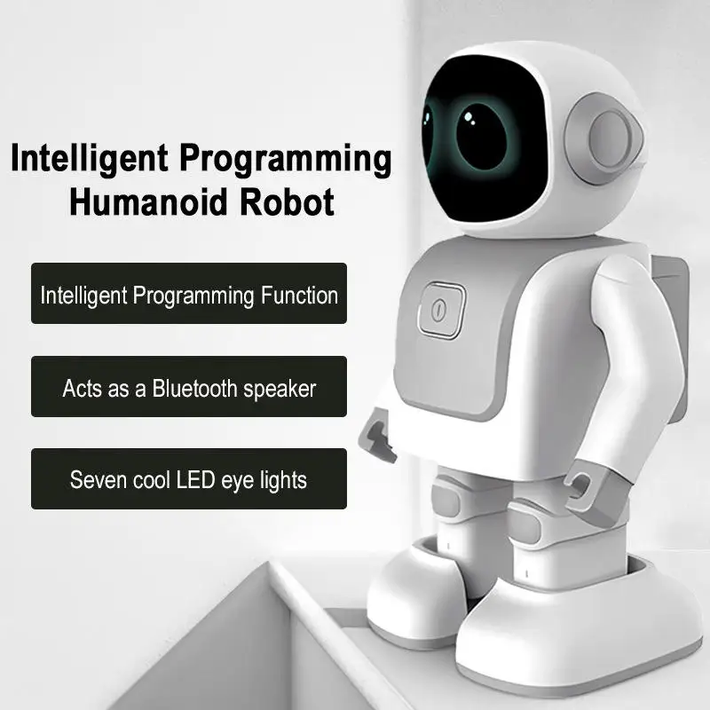 Brinquedo Educacional para Crianças em Idade Pré-Escolar, Brinquedo Robô Inteligente Programado, Robô Dançante com Alto-falante BT - Imagem 3