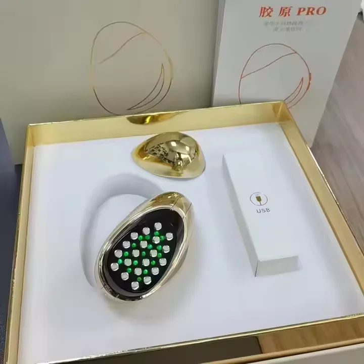 Dispositivo de Enrigecimento de Pele RF, Redução de Rugas, Terapia de Luz LED EMS 3 em 1, Máquina de Colágeno Facial Certificada CE OEM - Imagem 5