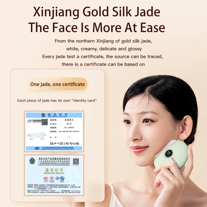 Massageador Facial de Jade Recarregável Tech Love, Ferramenta Elétrica Gua Sha para Lifting da Pele, Antienvelhecimento e Remoção de Rugas, - Imagem 3