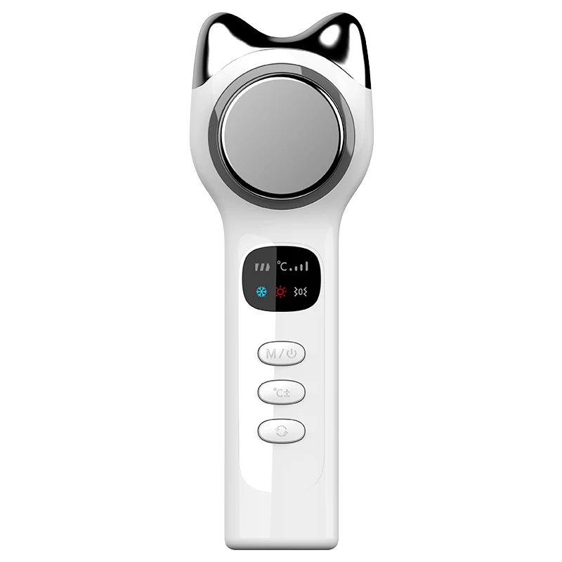 Beleza cuidados pele o melhor presente dispositivo elétrico quente frio cuidados fogo martelo gelo máquina facial beleza instrumento - Imagem 7