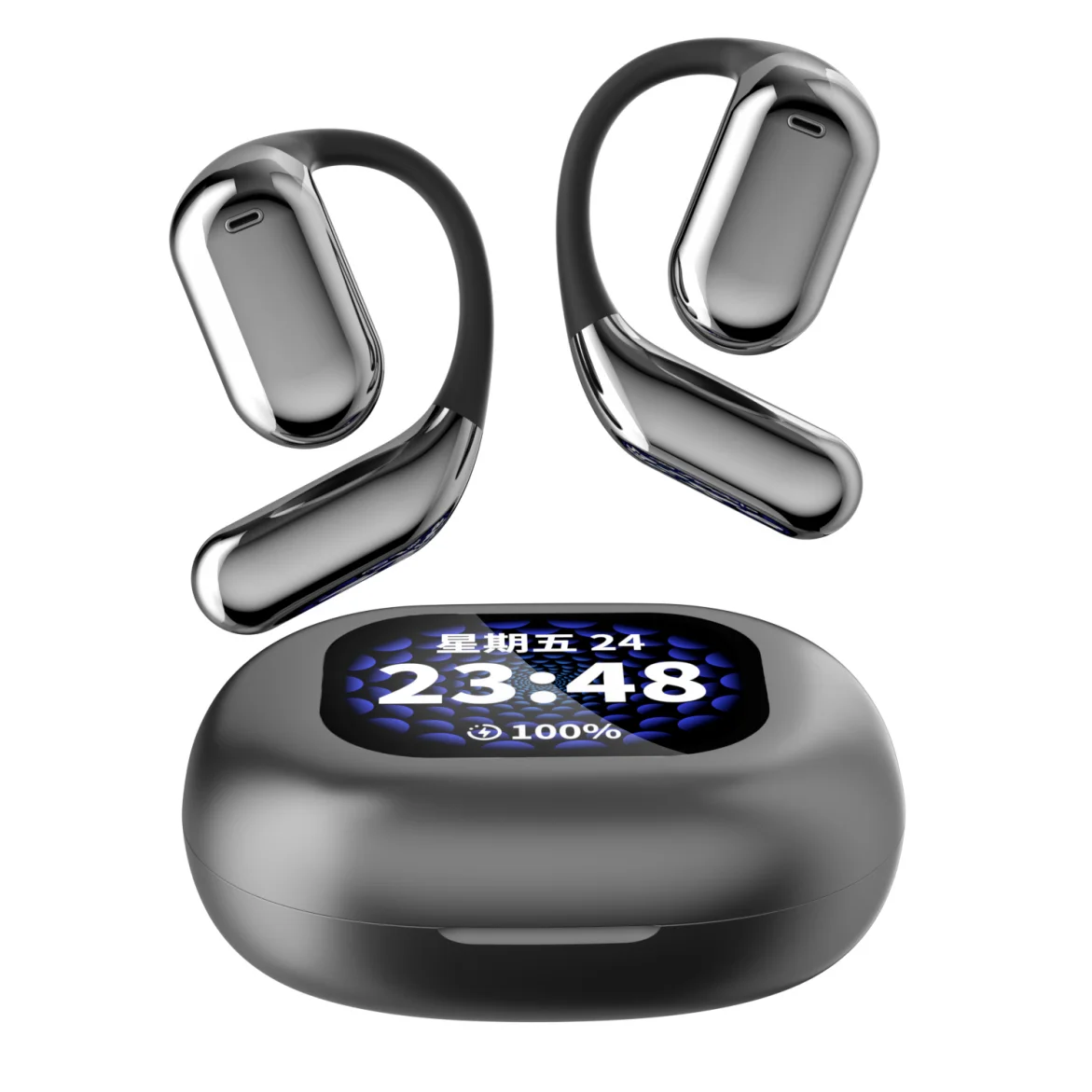 3-em-1 AI Language Translator Earbuds Tempo real OWS HD Som Qualidade Longa Vida útil da bateria 144 Idiomas Touch Screen 5G - Imagem 8