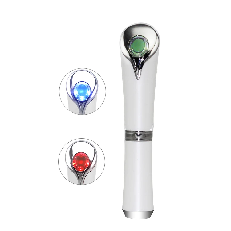 Portátil Skincare Wand Quente Massagem Remoção De Rugas Anti Age Azul Vermelho Led Light Therapy Device Jade Eye Wand - Imagem 6