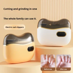 Dispositivo Elétrico de Cuidado das Unhas com Design Ergonômico, Cortador de Unhas com Lâmina Curva Pequena para Crianças, Idosos e Unhas Sensíveis