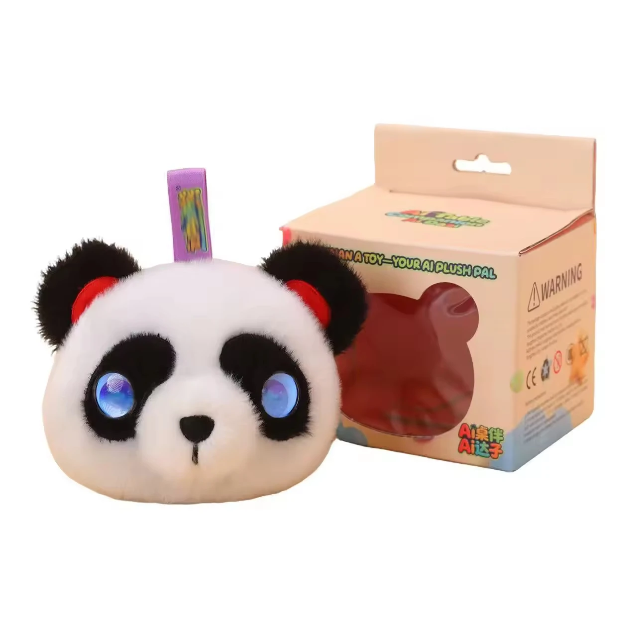 Brinquedo Inteligente de Diálogo de 10cm, Pingente Robô Panda AI, Brinquedo AI, Padrão Internacional, Múltiplas Línguas - Imagem 2