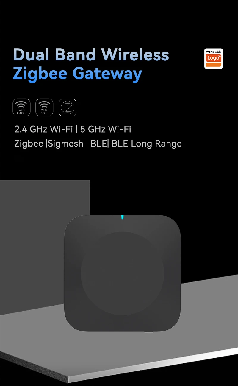 Gateway de Casa Inteligente 2026 Tuya Zigbee & BLE com Controle por APP, Compatível com Alexa e Google Assistant – Soluções para Casa Inteligente - Imagem 2
