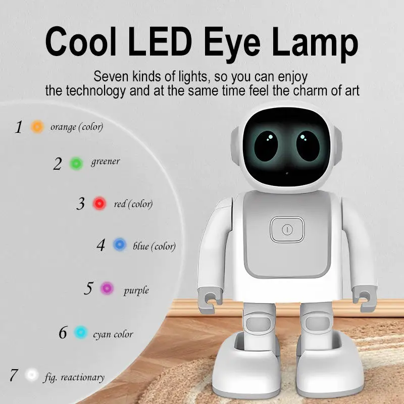 Brinquedo Educacional para Crianças em Idade Pré-Escolar, Brinquedo Robô Inteligente Programado, Robô Dançante com Alto-falante BT - Imagem 6