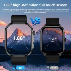 Relógios Inteligentes com Tela AMOLED de Alta Definição para Monitoramento de Frequência Cardíaca, Sono, Oxigênio no Sangue e Pressão