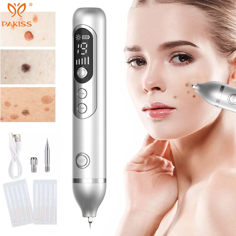 Caneta de Plasma Ajustável em 19 Níveis PAKISS - Removedor de Verrugas, Sinais e Marcas na Pele com Display LCD - Imagem 8