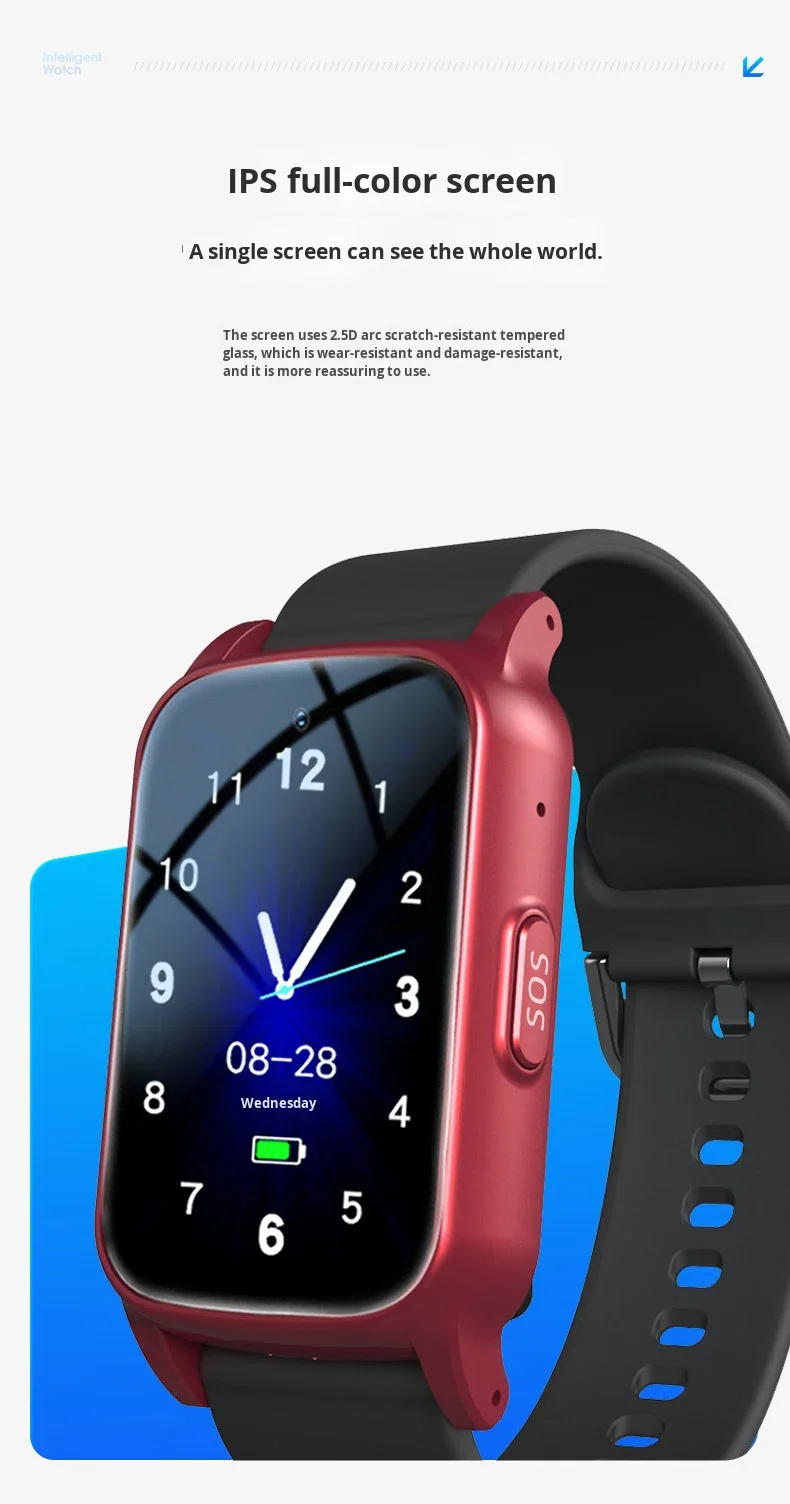 Nova Versão Atualizada do Relógio Inteligente para Idosos S5 com GPS, Detecção de Quedas, Monitoramento Remoto, Chamada de Vídeo, - Imagem 5