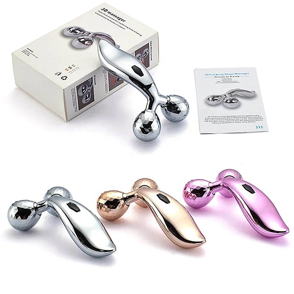 Massageador Facial e Corporal Portátil em ABS 3D com Efeito de Lifting e Firmamento da Pele para Antienvelhecimento
