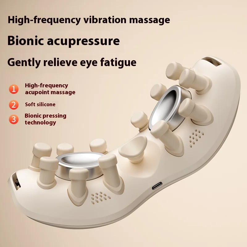 Melhor Aparelho Portátil Elétrico Inteligente para Massagem Ocular Quente e Fria com Aquecimento e Vibração para Rosto e Olhos - Imagem 6