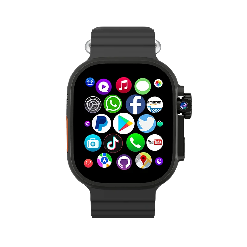 Relógio Inteligente DW100 PRO+ 4G LTE com WIFI, GPS, Tela AMOLED de 50mm, Display Colorido, Chamada SIM, Compatibilidade Android, Monitor