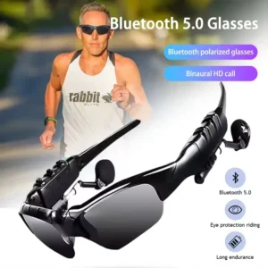 Óculos de Sol Bluetooth 5.0 com Áudio, Óculos Inteligentes Polarizados com Fones de Ouvido Integrados, Recarregáveis e Leves