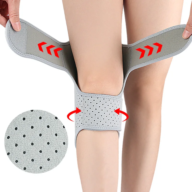 Joelheira Ortopédica Patella Motion para Idosos: Suporte para Caminhada, Escalada, Montanhismo e Transporte com Película de Aquecimento e Molas - Imagem 4