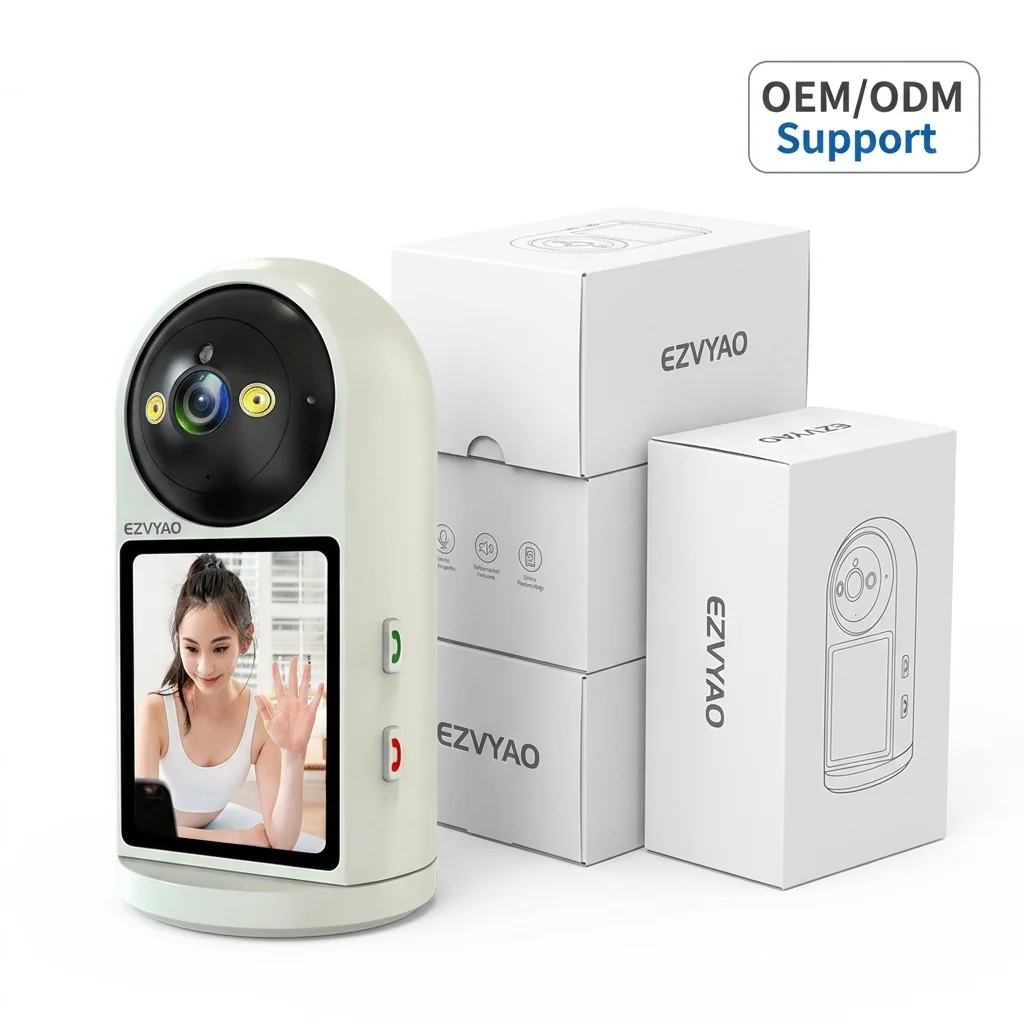 Câmera de Videochamada Inteligente EZVYAO com Tela IPS de 2.8 Polegadas, Chamada com Um Toque, Monitor de Cuidado para Idosos, Áudio Bidirecional, WiFi - Imagem 4