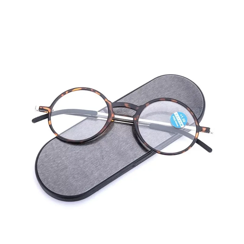 Novos Óculos Anti Luz Azul para Presbiopia para Idosos Óculos de Leitura Ultra Finos Simples de Metal Óculos de Presbiopia - Imagem 3