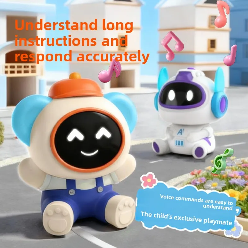 Robô Inteligente com IA, Diálogo Multilíngue, Companheiro Emocional, Brinquedo Interativo para Educação Infantil, Presente de Aniversário - Imagem 4