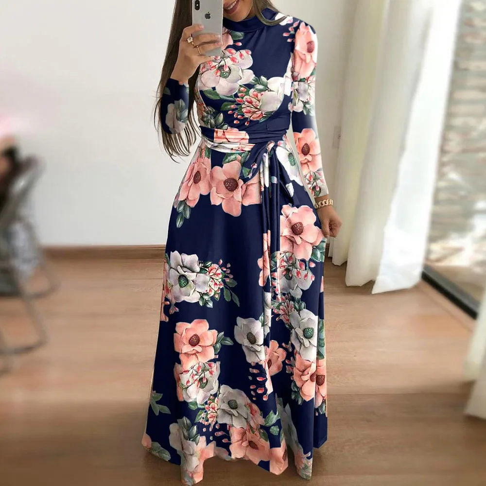 Vestido Feminino de Verão, Vestidos de Festa, Saias Longas de Praia e Vestidos Casuais Florais - Imagem 12