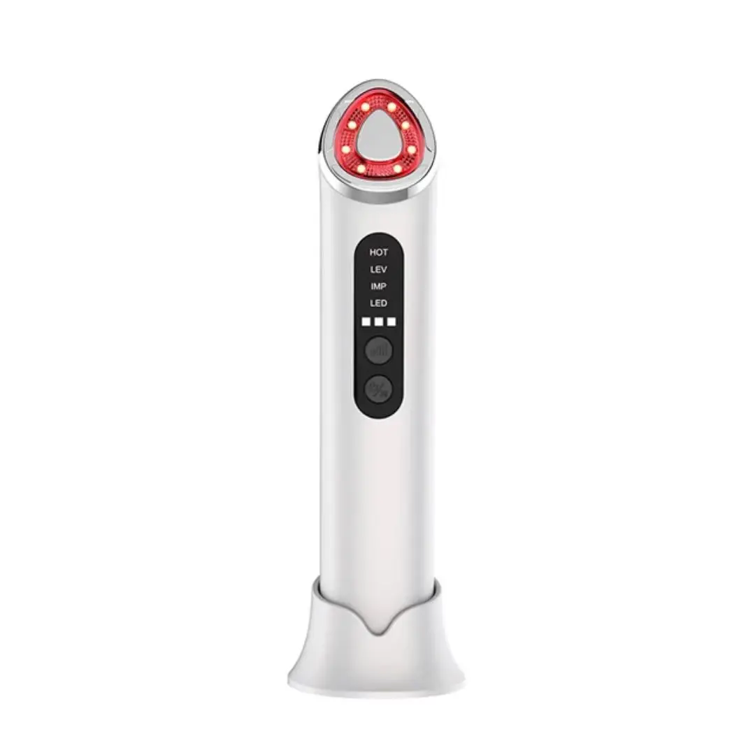 Dispositivo de Cuidados com a Pele, Rolador Facial Vibratório, Ferramenta de Massagem Facial e do Pescoço Sem Fio com Microcorrente para Inchaço - Imagem 4