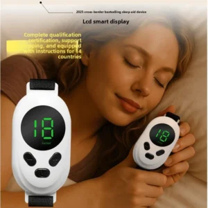 Aparelho Portátil Inteligente para Auxílio ao Sono, Instrumento de Massagem para Insônia com Bateria de Lítio Integrada e Display Digital para Alívio da Saúde