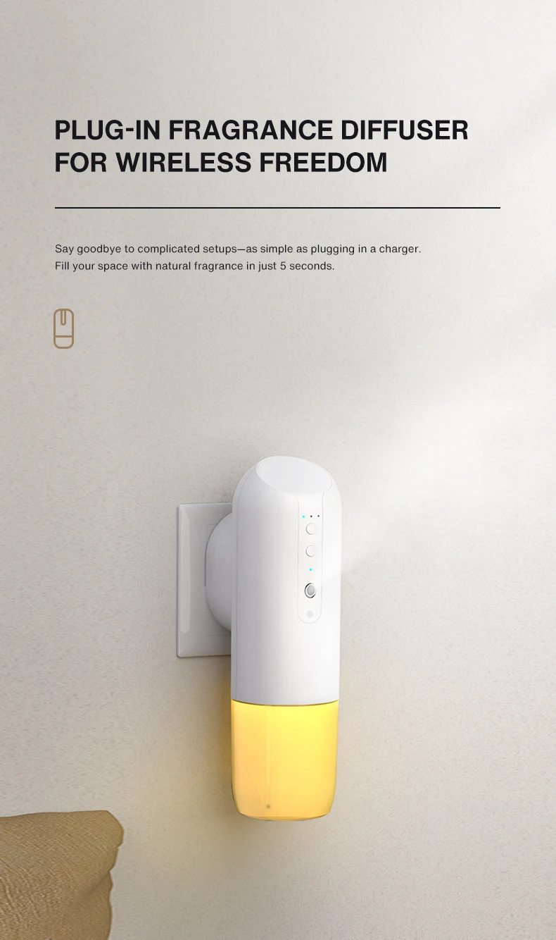 Novo Difusor de Aroma Inteligente para Escritório, Difusor de Óleo Essencial com Atomização a Frio, Difusor de Aroma Elétrico para Casa - Imagem 6