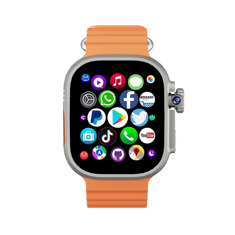 Relógio Inteligente DW100 PRO+ 4G LTE com WIFI, GPS, Tela AMOLED de 50mm, Display Colorido, Chamada SIM, Compatibilidade Android, Monitor - Imagem 4