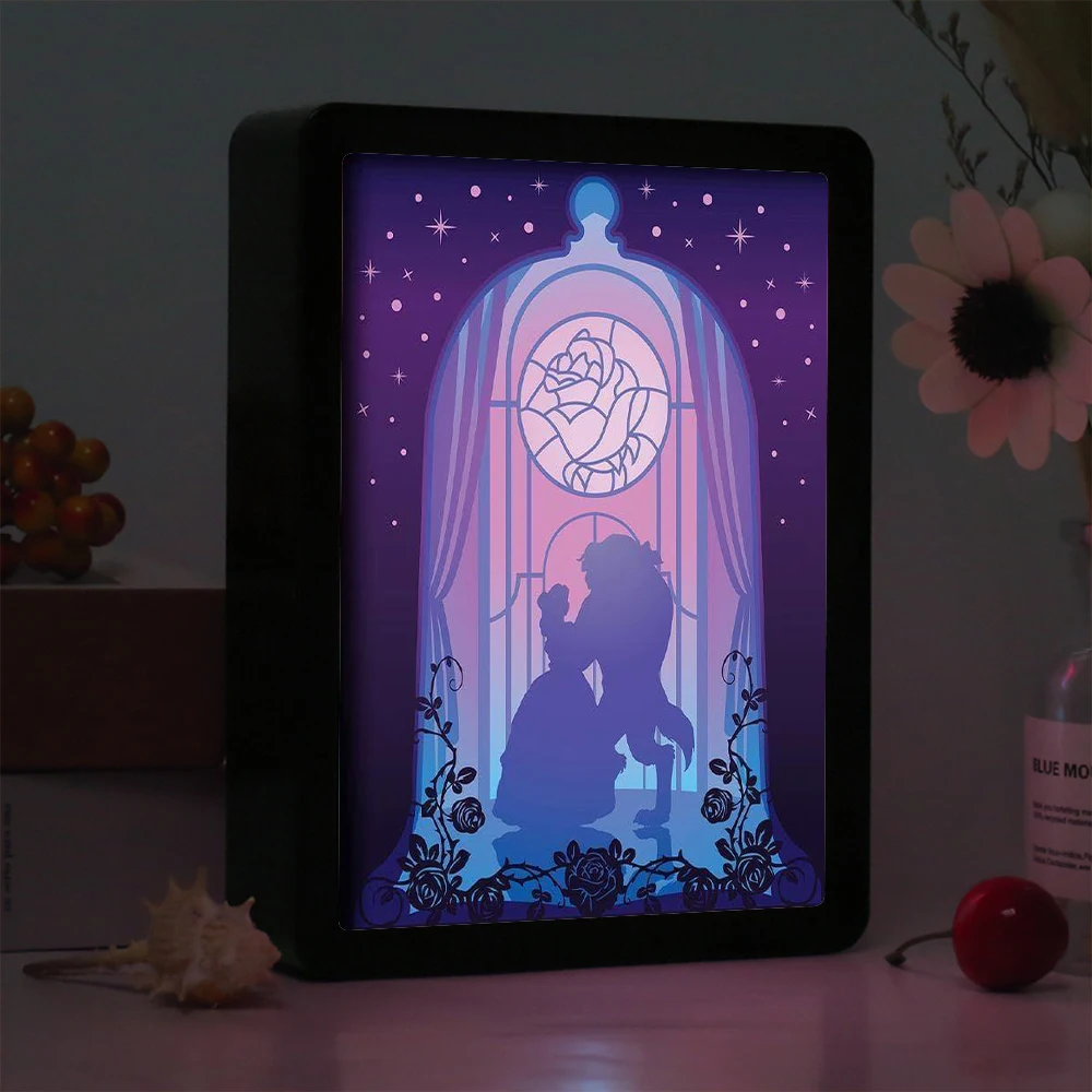 Decoração de Contos de Fadas em Cartoon, Luminária Noturna 3D LED para Quarto, Presente para Meninas - Imagem 3