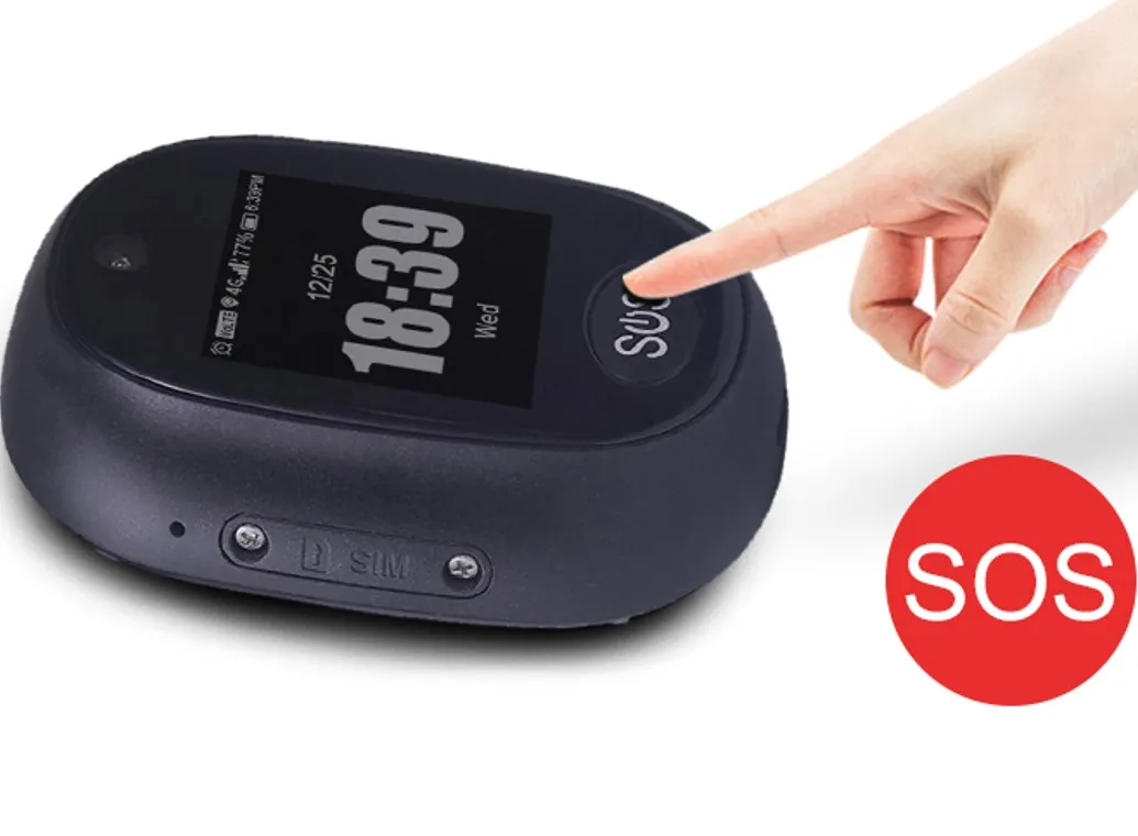 Produtos de Segurança para Idosos Botão Sos 4g Wearable Botão de Pânico com Alarme Queda - Imagem 3