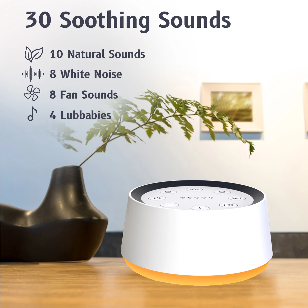 Máquina de Som Relaxante com Luz Noturna para Melhorar o Sono - Oferta Imperdível - Imagem 2