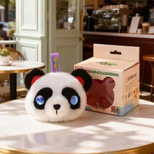 Brinquedo Inteligente de Diálogo de 10cm, Pingente Robô Panda AI, Brinquedo AI, Padrão Internacional, Múltiplas Línguas