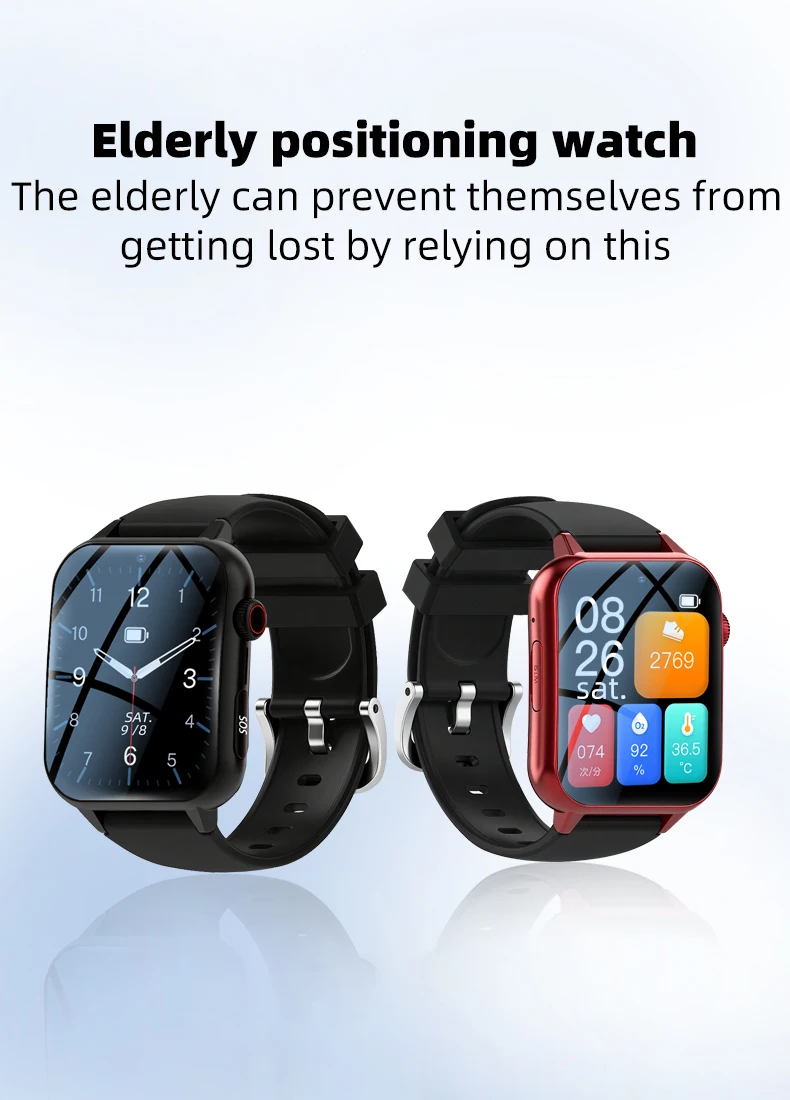 Alarme De Detecção De Queda GEO Fence SOS Botão GPS Smart Watch para Pacientes Com Autismo Pacientes Com Demência De Alzheimer - Imagem 5