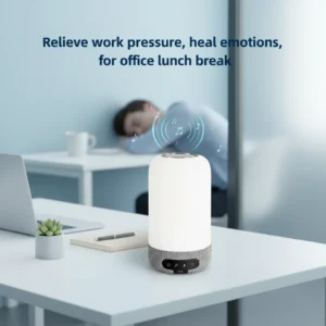 Máquina de Som Portátil de Ruído Branco para Alívio Noturno de Emoções e Estresse, Caixa de Som Bluetooth, Auxiliar de Sono para Adultos