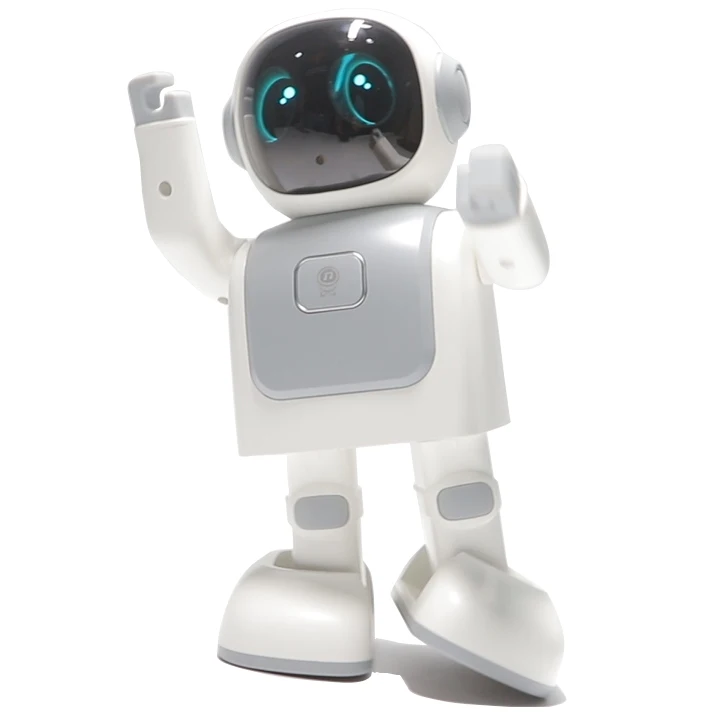 Robô Brinquedo Inteligente Programável com Design Android, Pequeno Humanoide para Crianças, Controle Remoto por Voz, com Recursos de Codificação, Dança e Fala - Imagem 2