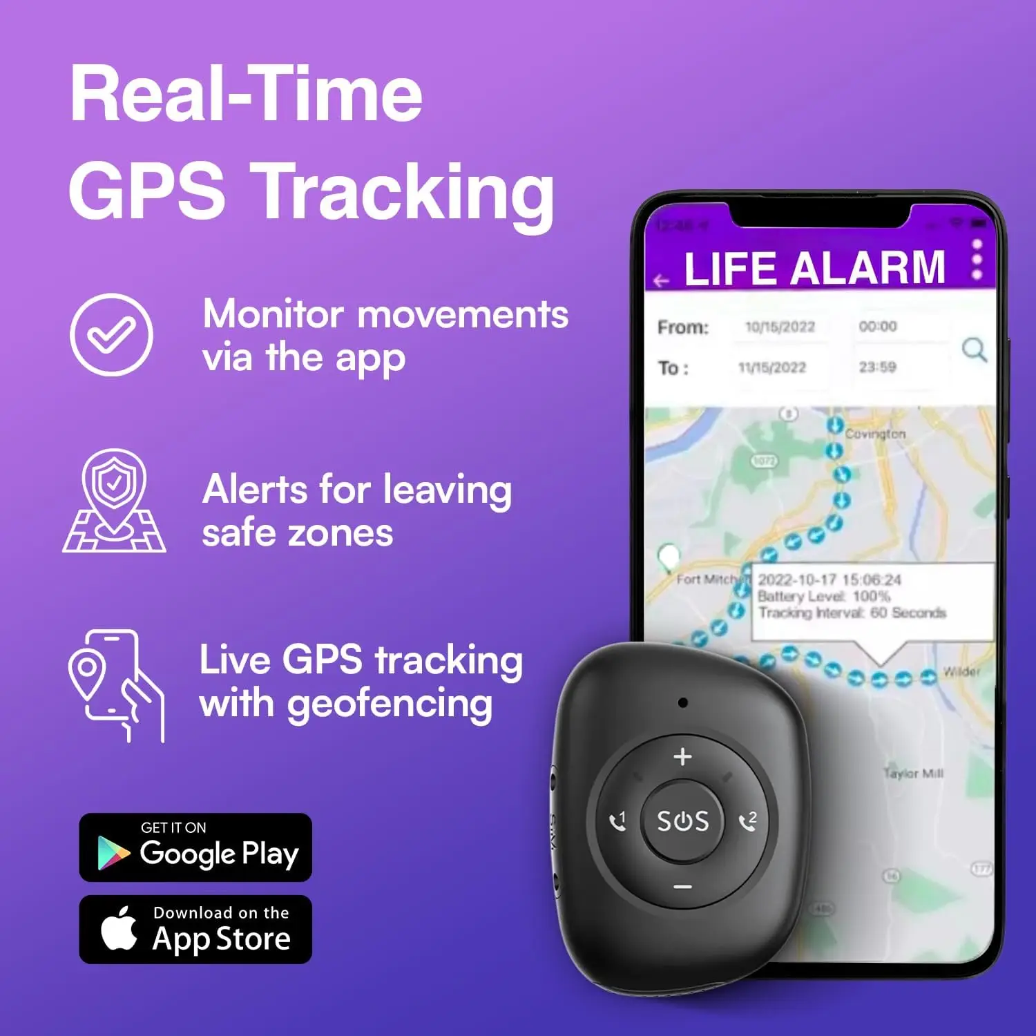 Dispositivo de Alerta de Emergência SOS 4G Inteligente com Localizador em Tempo Real para Idosos que Vivem Sozinhos Telecare - Imagem 5