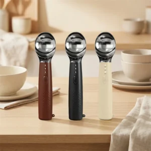 Colher de Sorvete Inteligente com Aquecimento Automático, Controla Temperatura até 160F, Fácil de Usar, Gadget de Cozinha para Presentes a Idosos e Crianças