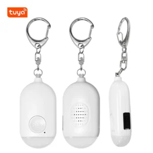 Sistema de alarme pessoal recarregável Tuya Smart SOS botão de alarme de emergência LED ABS 130Db